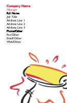 Colour Splash Full Colour Business Cards