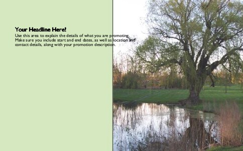 On the Pond Full Colour Oversized Postcards
