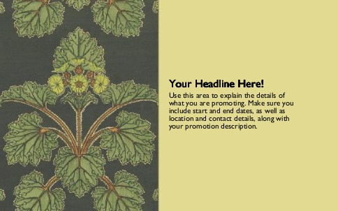 Leafy Floral Full Colour Oversized Postcards