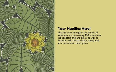 Graphic Rainforest Full Colour Oversized Postcards