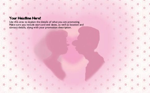 Valentine Love Full Colour Oversized Postcards
