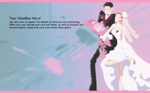 Wedding Bliss Full Colour Oversized Postcards