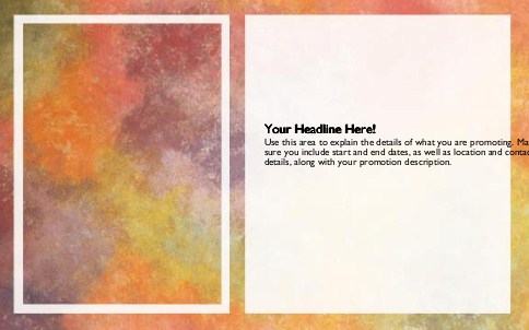 Changing Leaves Full Colour Oversized Postcards
