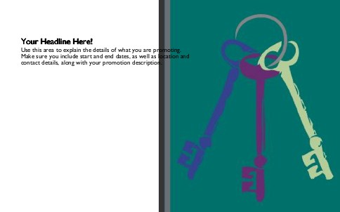 Secret Access Full Colour Oversized Postcards