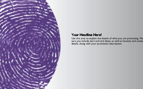 Fingerprint Full Colour Oversized Postcards