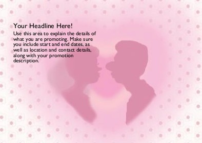 Valentine Love Full Colour Standard Sized Postcards