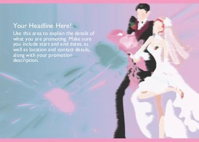 Wedding Bliss Full Colour Standard Sized Postcards