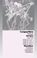 Rock Stars Full Colour Business Cards