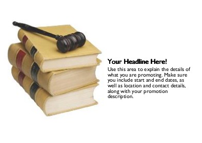 Books and Gavel Full Colour Standard Sized Postcards