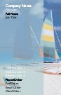Catamaran on Beach Full Colour Business Cards