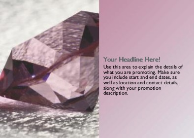 Diamond Jewel Full Colour Standard Sized Postcards
