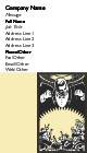 Musical Conductor Full Colour Business Cards