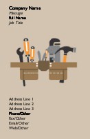 Tool Belt Illustration Full Colour Business Cards