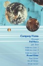 Around the Universe Full Colour Magnetic Business Cards