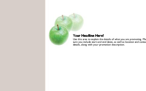Green Apples Full Colour Oversized Postcards