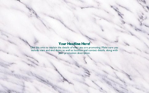 White and Grey Marble Full Colour Oversized Postcards