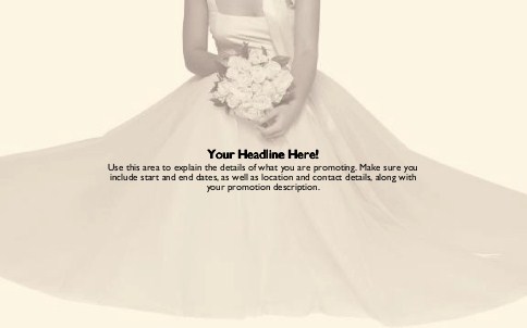 Bride with Bouquet Full Colour Oversized Postcards