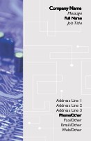 Computer Chip Full Colour Business Cards