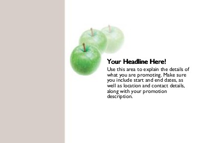 Green Apples Full Colour Standard Sized Postcards