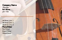 Violin Photo Recycled Business Cards