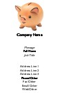Little Piggy Bank Full Colour Magnetic Business Cards