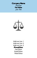 The Proper Balance Recycled Business Cards