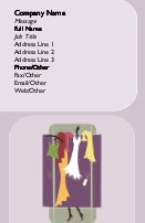 Clothes On Rack Full Colour Business Cards