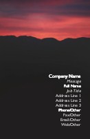 Hillsides at Dusk Full Colour Business Cards
