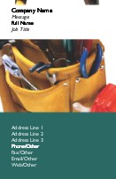 Large Toolbelt Full Colour Business Cards