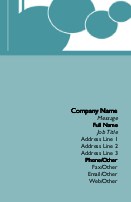 Shapes and Patterns Full Colour Business Cards