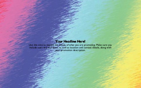 Colourful Dreamscape Full Colour Oversized Postcards