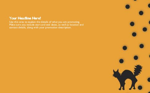 Spooked Black Cat Full Colour Oversized Postcards