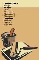 Paint Roller in a Pan Full Colour Business Cards
