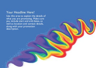 Rainbow Tie Dye Full Colour Standard Sized Postcards