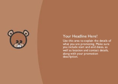 Kiddie Beaver Full Colour Standard Sized Postcards