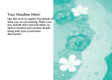 Floating Petals Full Colour Standard Sized Postcards