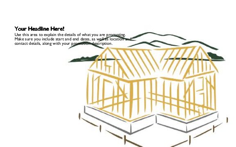 Building a House Full Colour Oversized Postcards