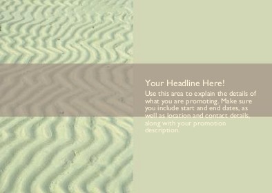 Wavy Sand Full Colour Standard Sized Postcards