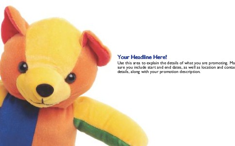 There There Bear Full Colour Oversized Postcards