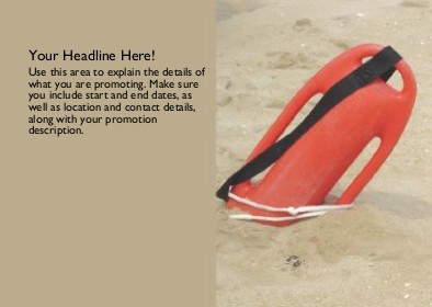Lifeguard Buoy Full Colour Standard Sized Postcards