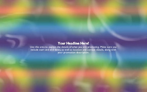 Watercolour Tie Dye Full Colour Oversized Postcards