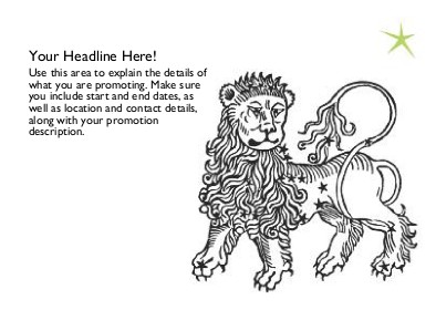 Leo Full Colour Standard Sized Postcards