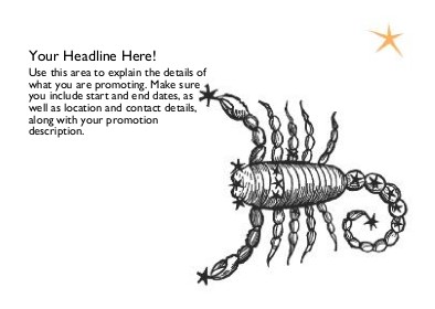 Scorpio Full Colour Standard Sized Postcards