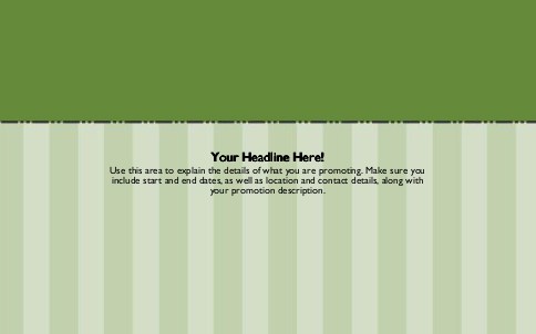 Green Stripe 576 Full Colour Oversized Postcards