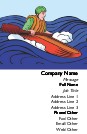 Kayaking Full Colour Business Cards