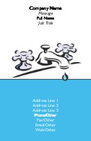Leaky Tap Full Colour Business Cards