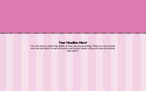 Pink Stripe 674 Full Colour Oversized Postcards