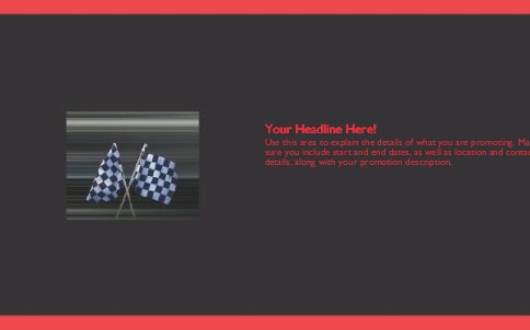 Crossed Chequered Flags Full Colour Oversized Postcards