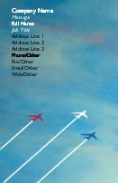Jet Takeoff Full Colour Magnetic Business Cards