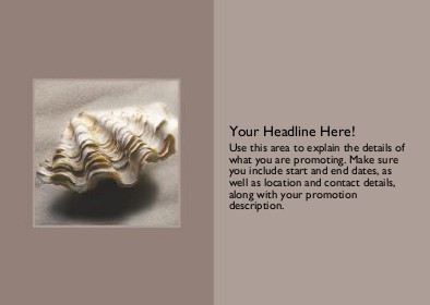 Large Clam Shell Full Colour Standard Sized Postcards